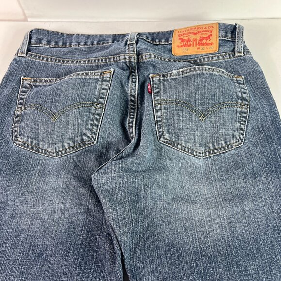 Levi's Jeans Mens 34x29* 559 Relaxed Fit Straight Leg Blue Faded Denim Tag 33x30 - Picture 10 of 16